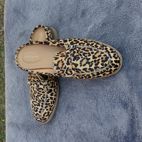 Hush Puppies Leopard Print MULES - Picture 5 of 5